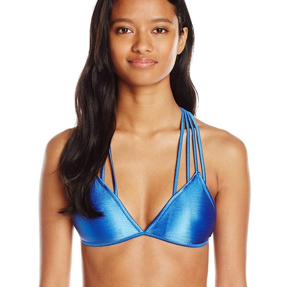 Volcom Other - 4/$25 Volcom Love Triangle Blue Bikini Top NWT
